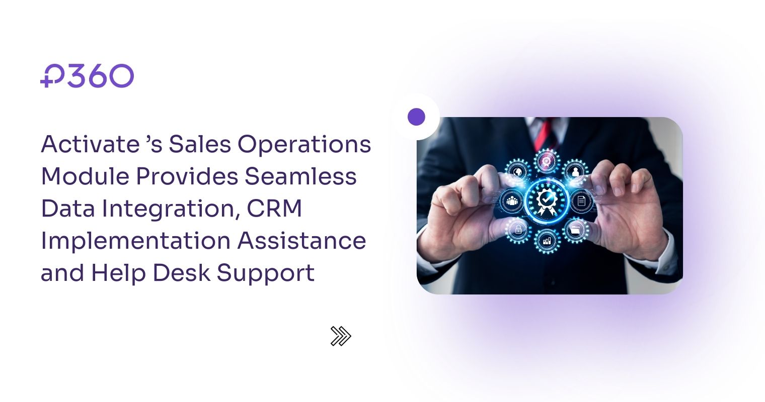 1c5 Operations Module ACTIVATE’s Sales Operations Module Provides Seamless Data Integration ...